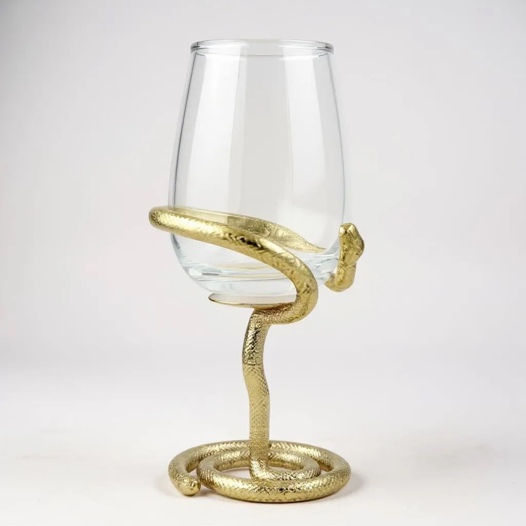 Set of 4 Snake Wine Glasses