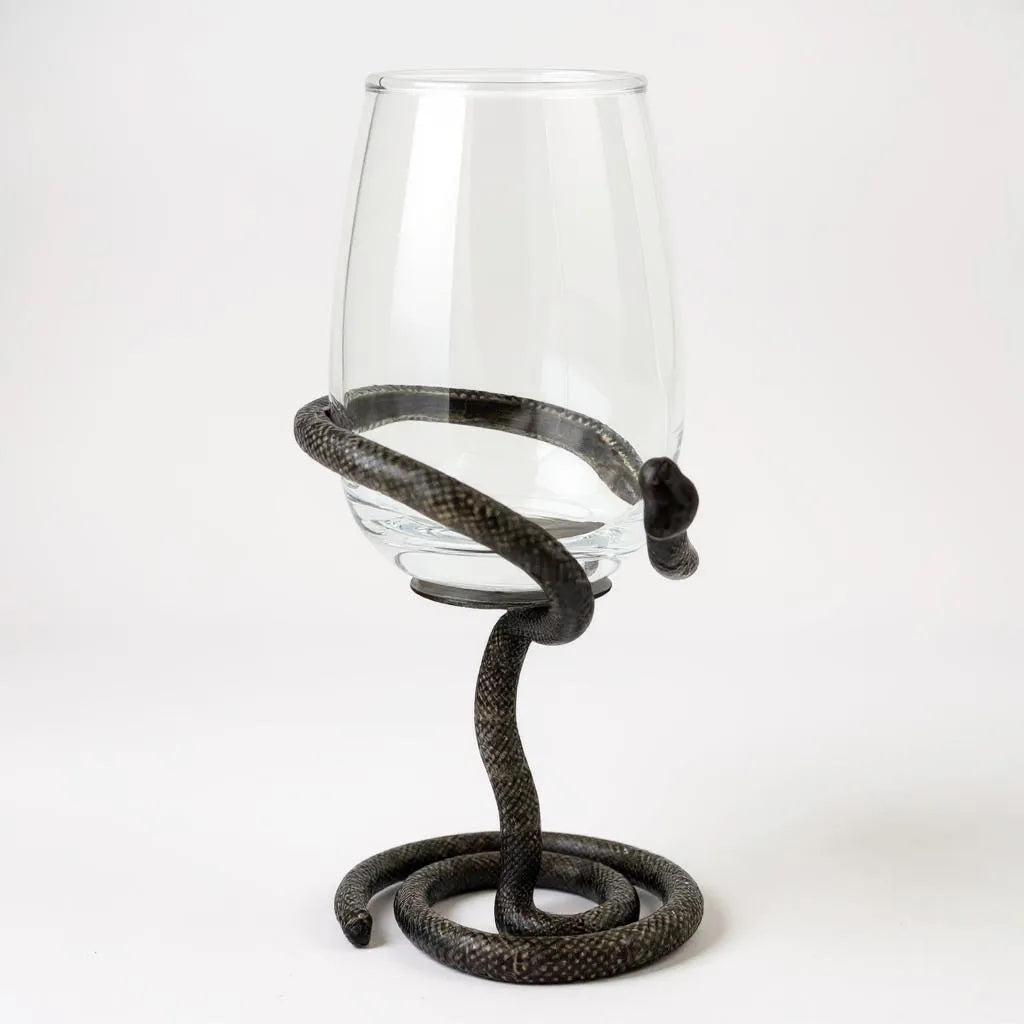 Set of 4 Snake Wine Glasses