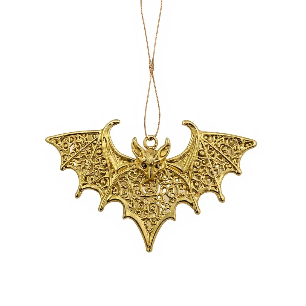 Gold Christmas Ornaments – Metallic Holiday Baubles (Set 3)