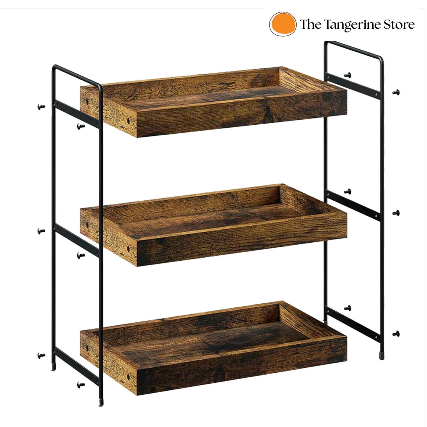 3-Tier Multi-Purpose Wooden Spice Rack/Bathroom Counter Cosmetic Organizer