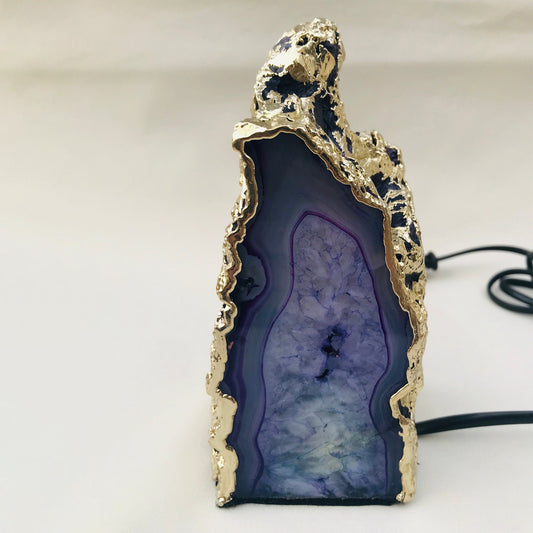 Blue Agate/Gemstone/Lamp/Desk/Night Light