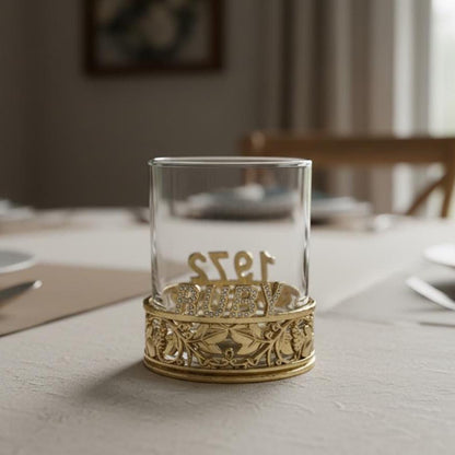 The back reading 1972 on a dining table