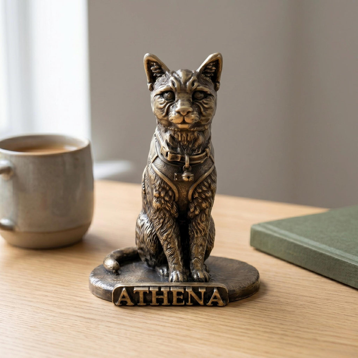 Brass Custom Figurine from Photo | Custom Pet, Birthday, Wedding, Graduation Figurine | Personalized Family Sculpture Brass Copper