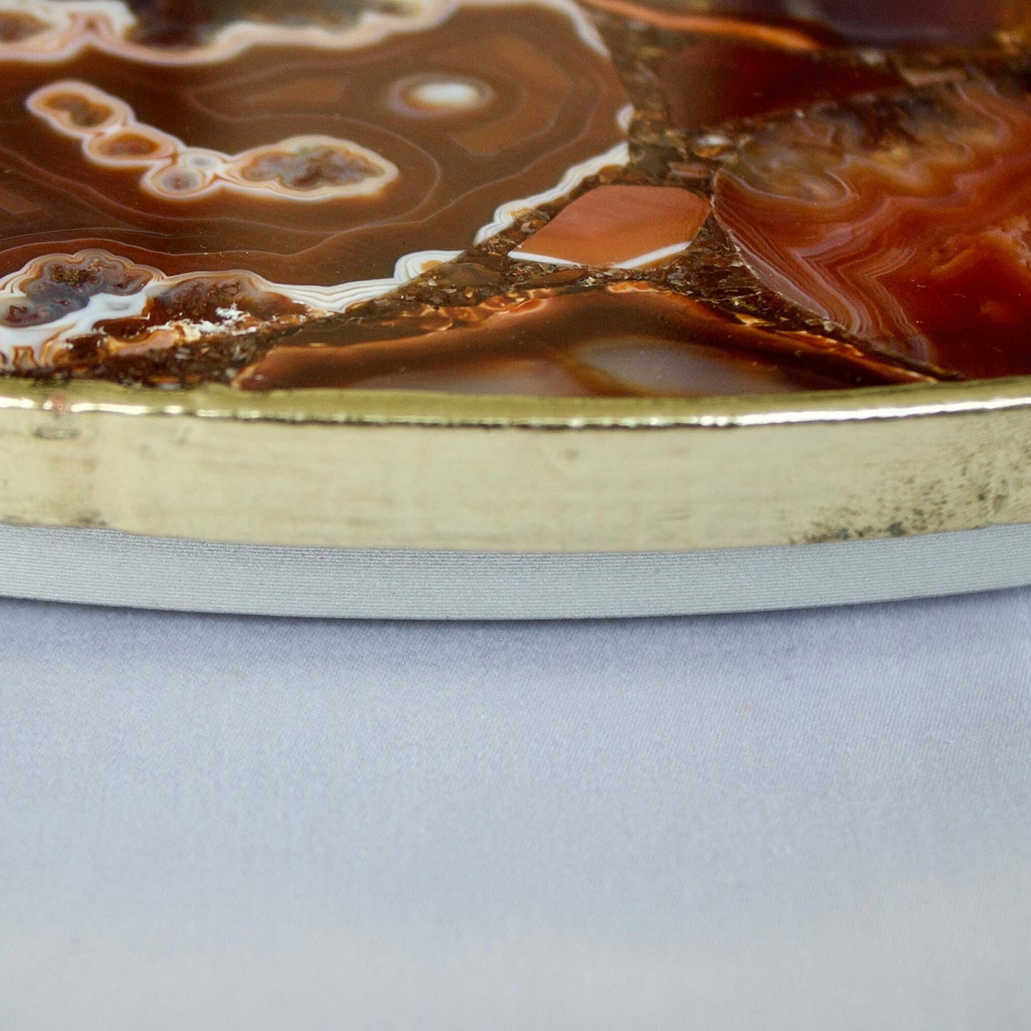 Red Agate LazySusan | Countertop | Turntable | Centrepiece |