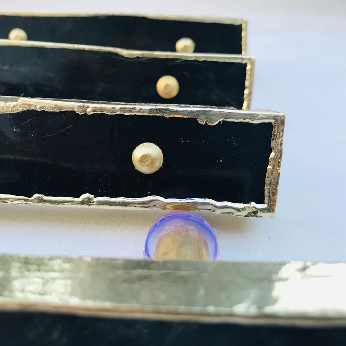 Set of 4 Black Agate Handle Barbarella
