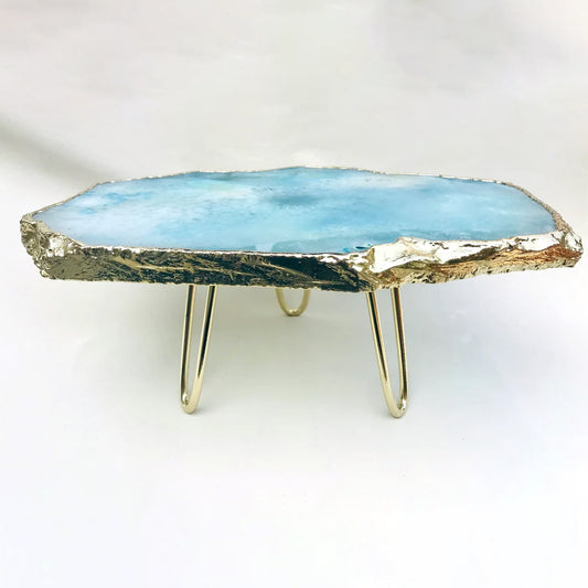 Blue Agate Cake Stand/Centrepiece/Display Stand/Tray