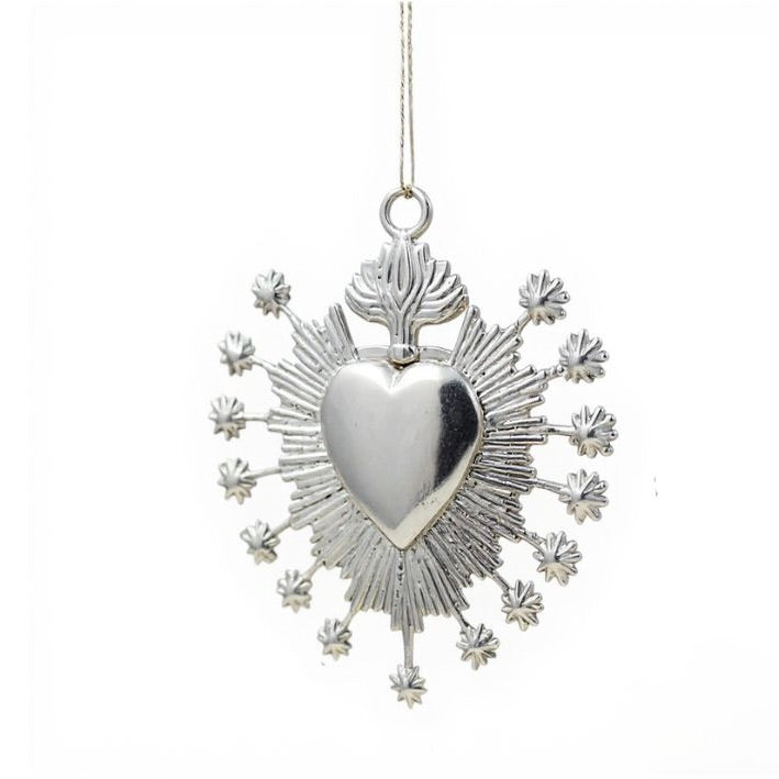 Silver Christmas Ornaments – Metallic Holiday Baubles (Set 1)