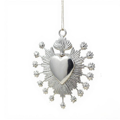 Silver Christmas Ornaments – Metallic Holiday Baubles (Set 1)