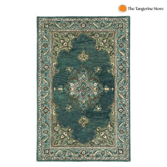 Handcrafted Rug/Carpet | Pure Wool | Hand Tufted | High Pile | High Density | Yarn Dyed