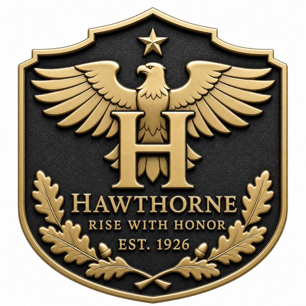 Custom Brass Heraldic Family Crest Plaque | Design Your Own Coat of Arms, Surname, Monogram & Motto