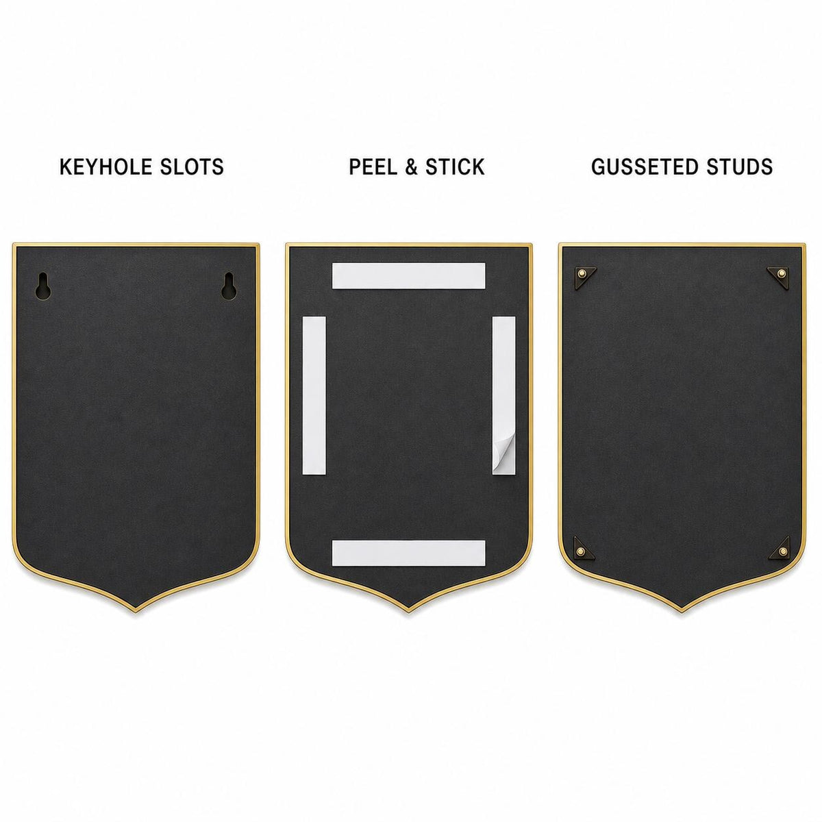 Personalized Flag Lot Address Sign, Front and Rear House Wayfinding Brass Plaque