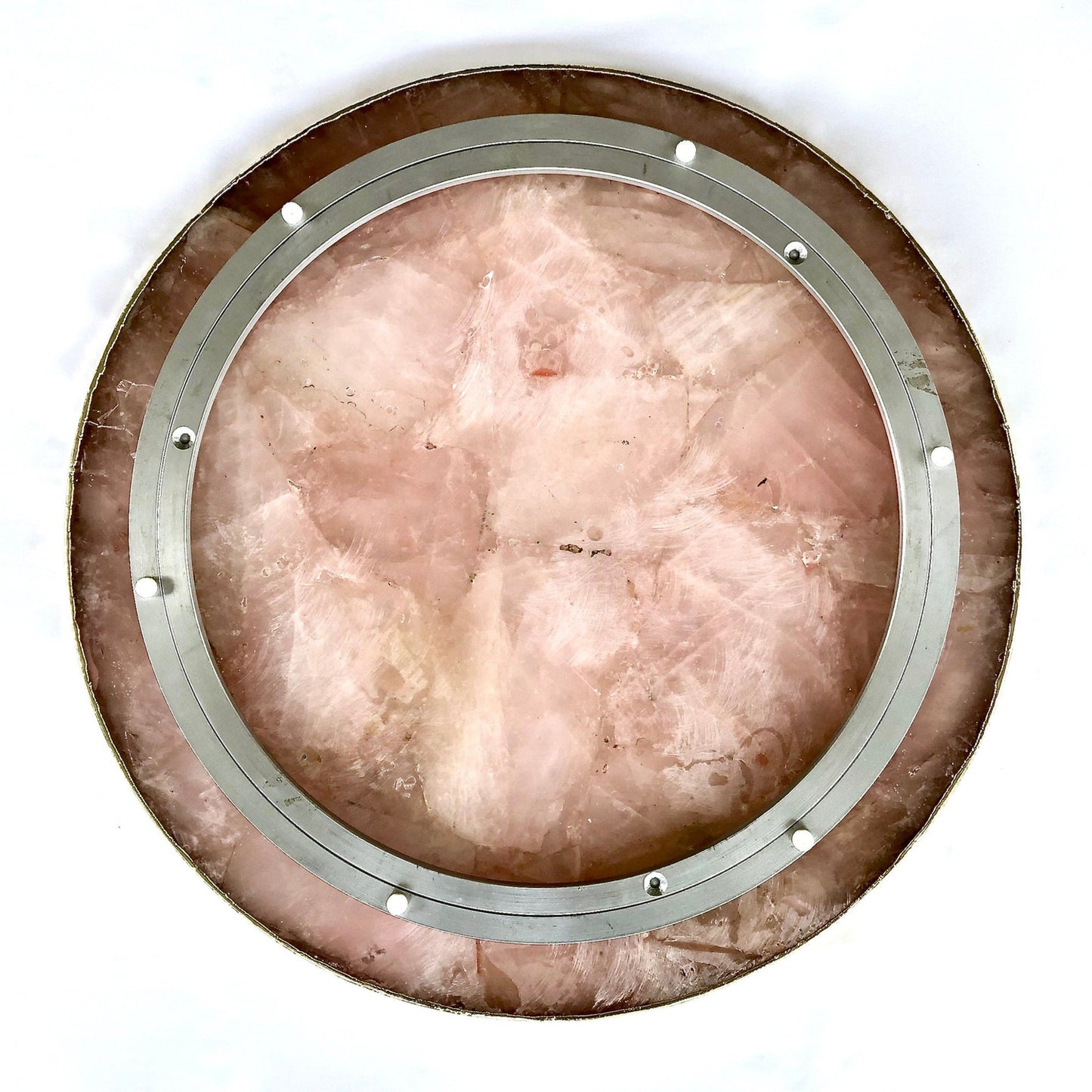 Rose Quartz Agate LazySusan | Countertop | Turntable | Centrepiece