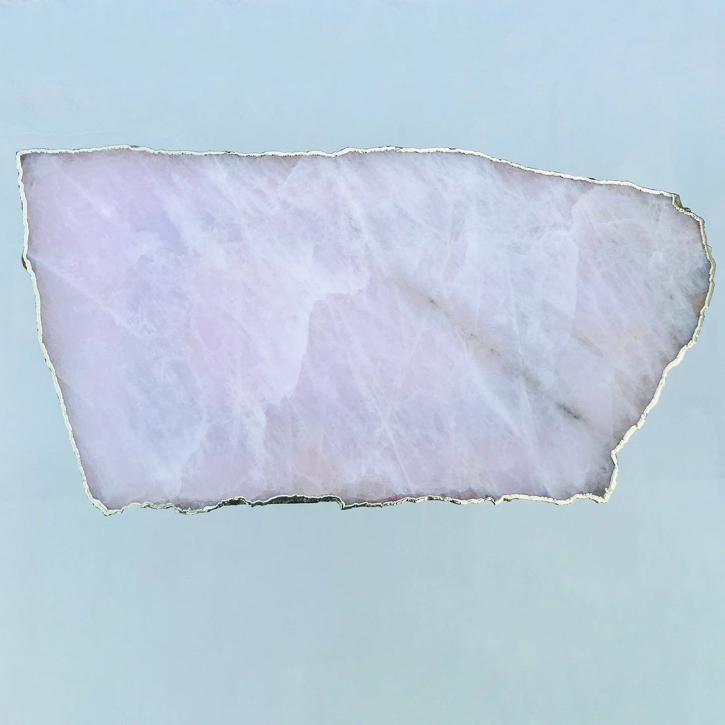 Large Rose Quartz Agate/Single Piece/Crystal/Gemstone/Quartz Organic Edge Side/Coffee Table