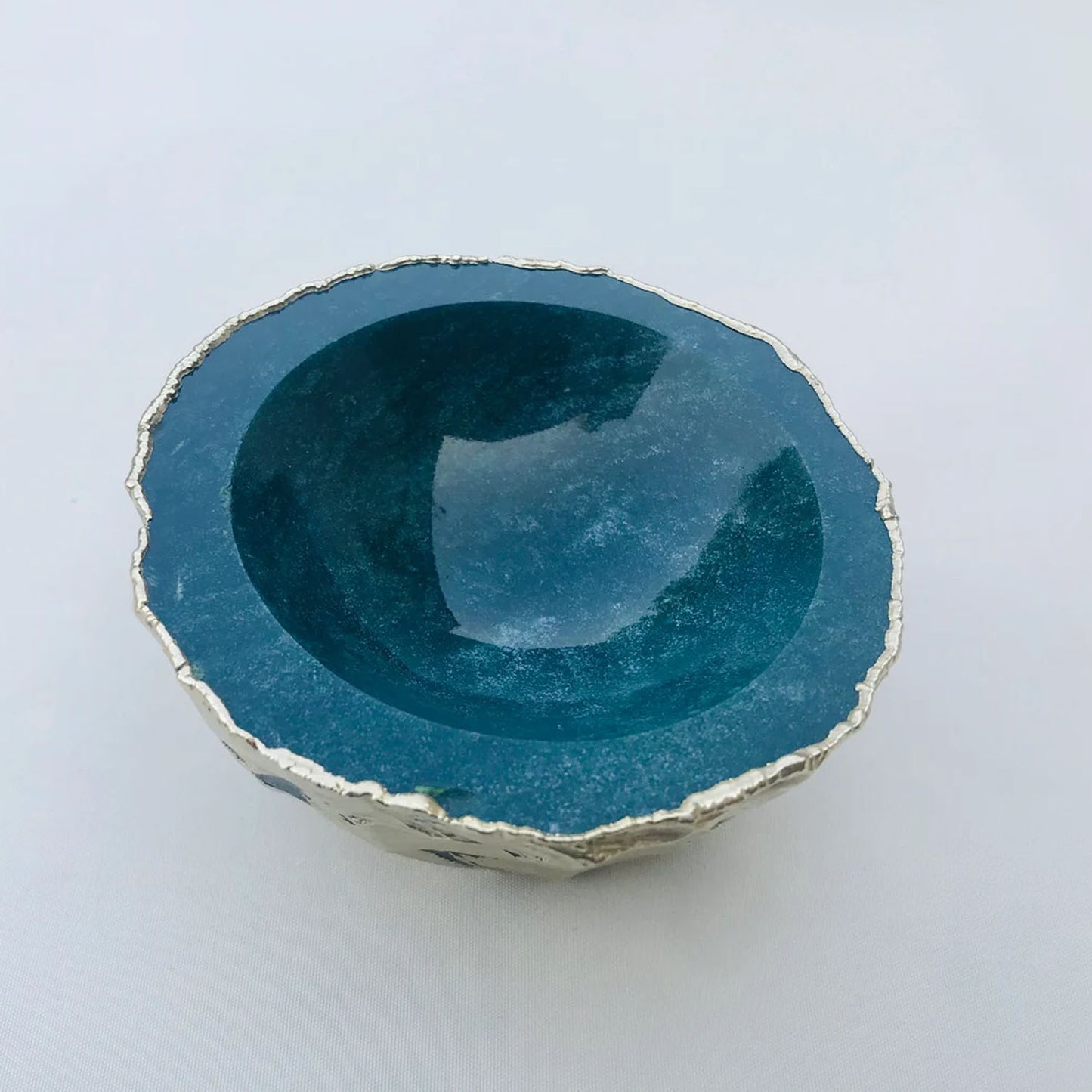 Green Blue Agate Geode Nut/trinket/Jewellery Bowl