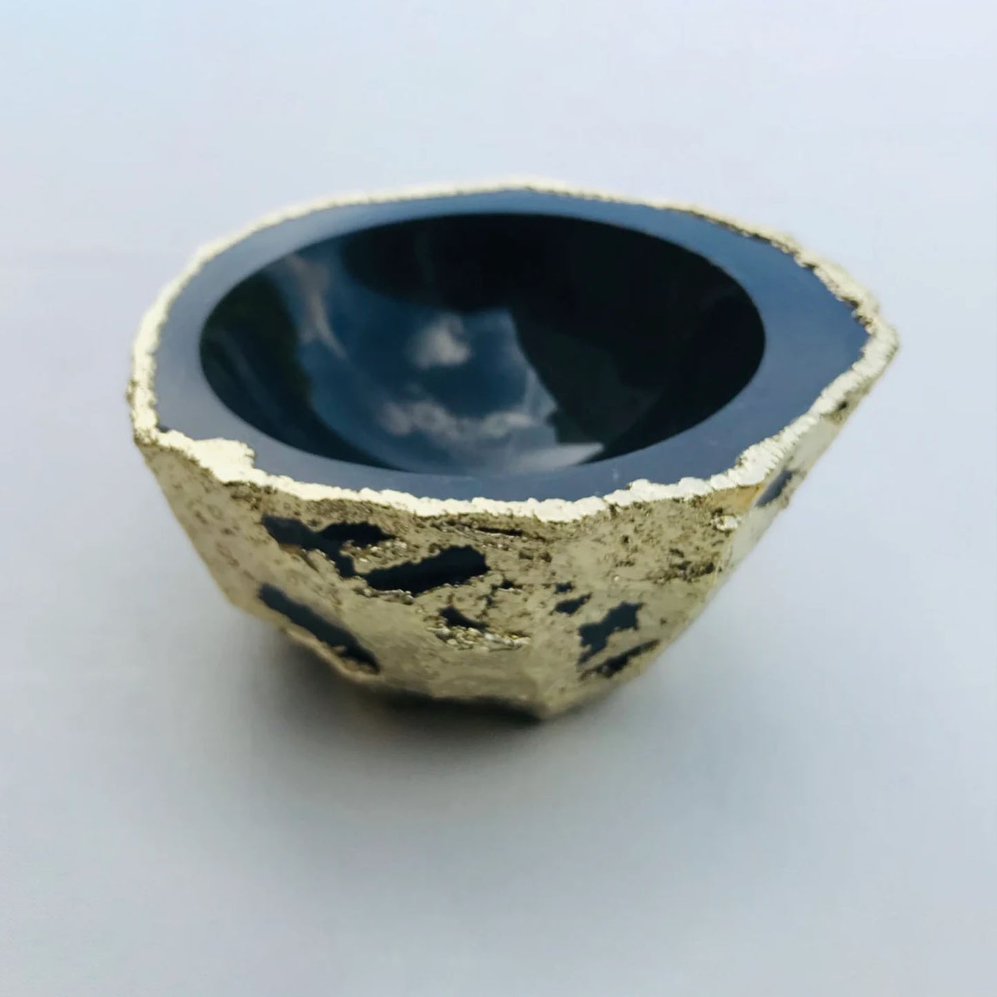 Black Agate Geode Nut/trinket/Jewellery Bowl