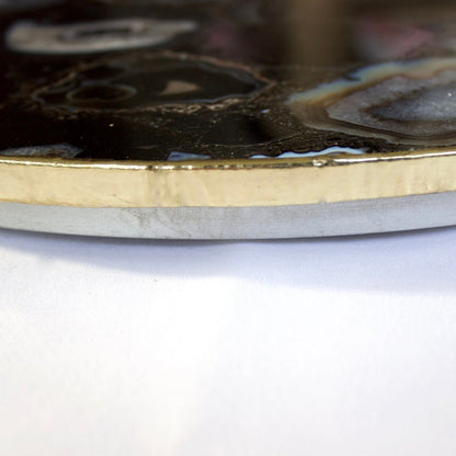Black Agate LazySusan | Countertop | Turntable | Centrepiece |