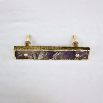 Set of 4 Amethyst Agate Handle/Pull/Barbarella