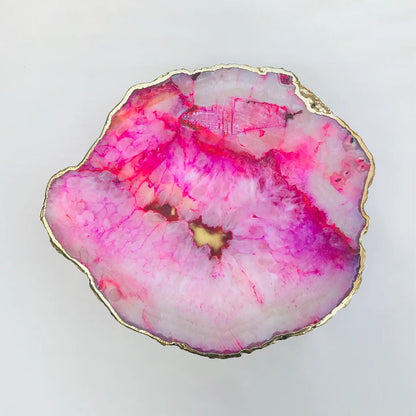 Pink Agate Cake Stand/Centrepiece/Display Stand/Tray
