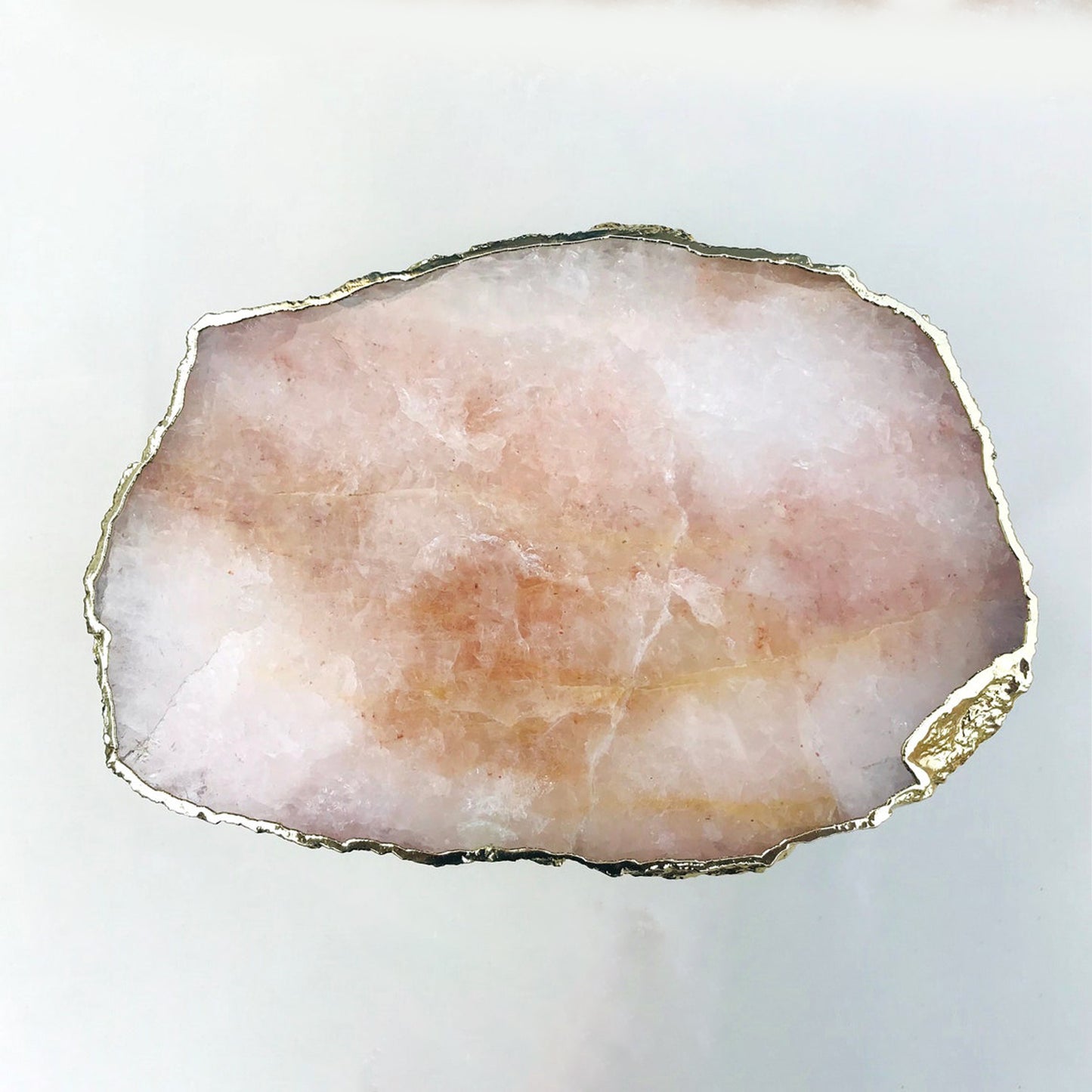 Rose Quartz Agate Cake Stand/Centrepiece/Display Stand/Tray