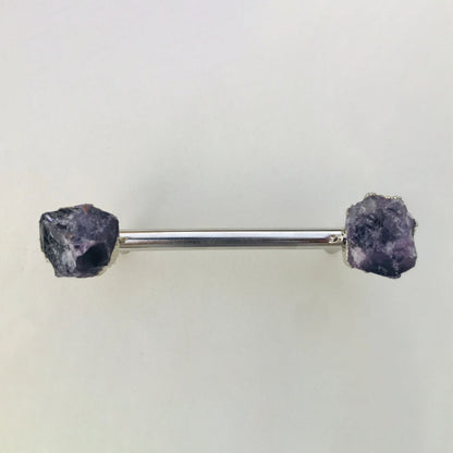 Set of 4 - Cabinet/Door/Drawer/Kitchen Handle and Pull - Amethyst/Agate/Quartz  stainless steel handles