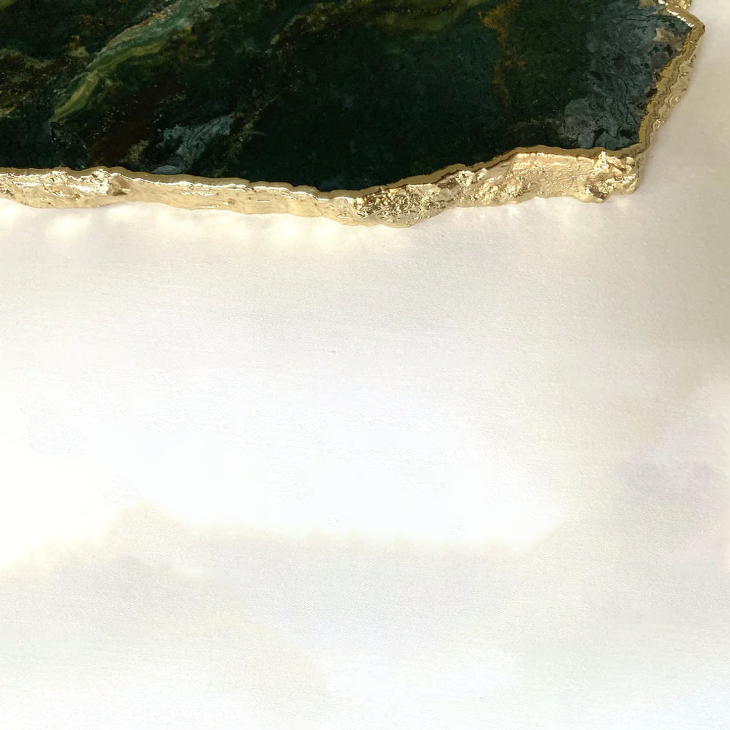 Large Green Agate Cheese Platter/Tray/Personalised Momentos/Sign Boards - 10"x15"