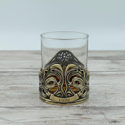 Personalized Jeweled Skull Whiskey Glass – Name on the Band, 10 oz