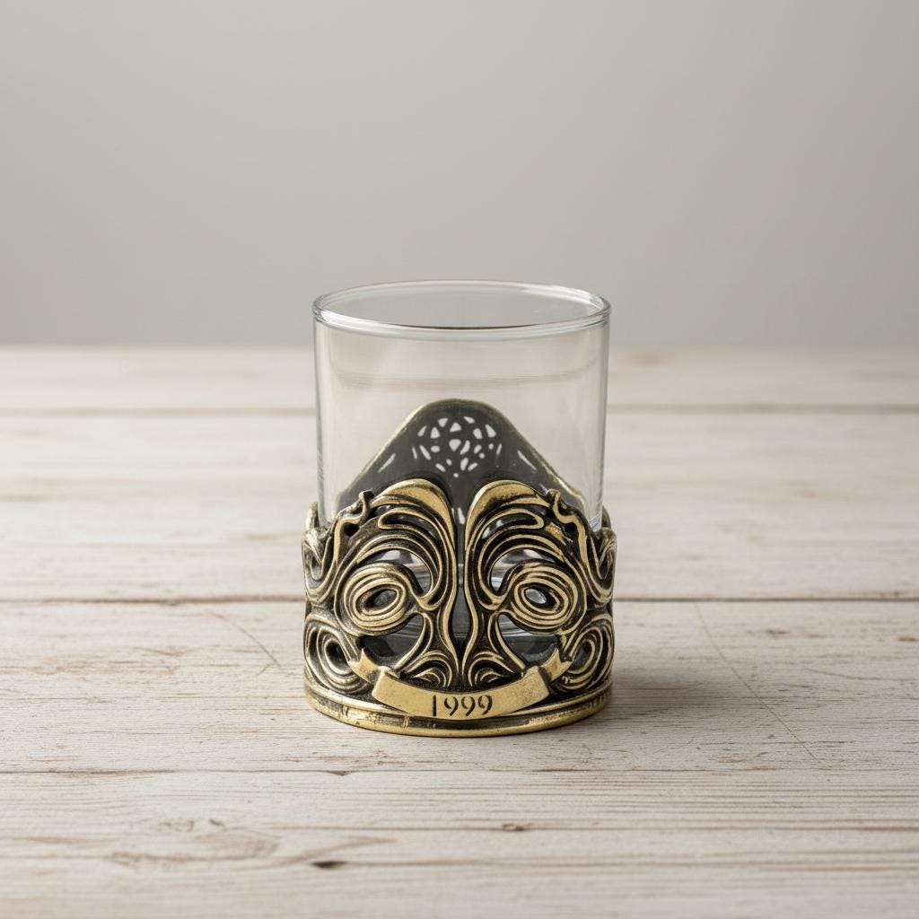 Personalized Jeweled Skull Whiskey Glass – Name on the Band, 10 oz
