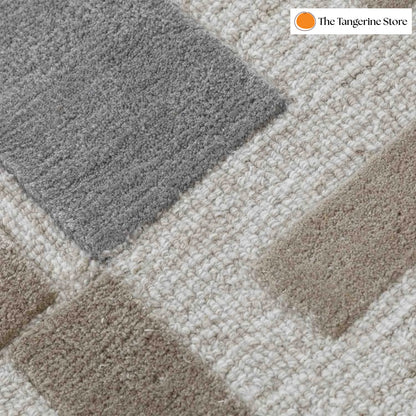 Handcrafted Rug/Carpet | Pure Wool | Hand Tufted | High Pile | High Density | Yarn Dyed