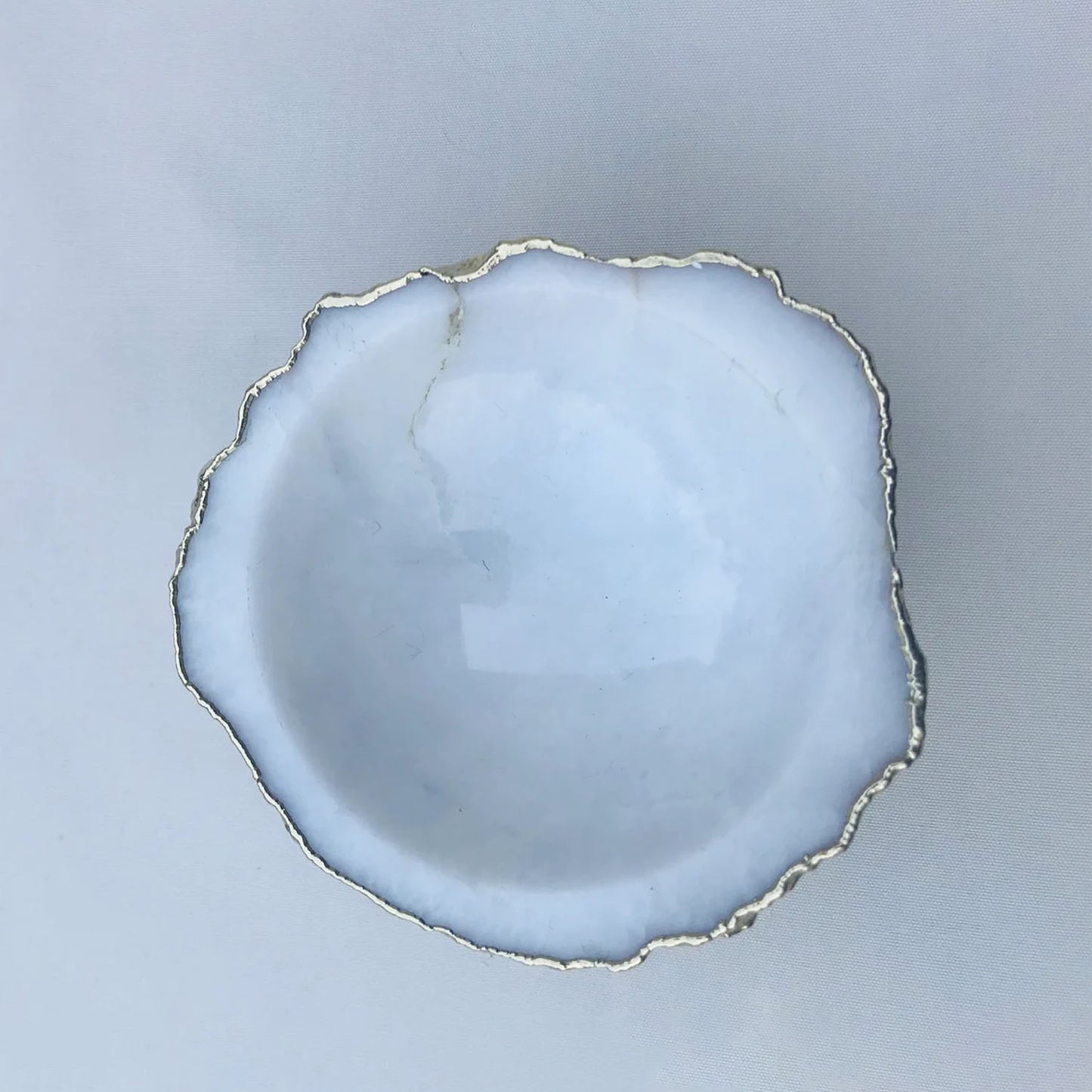 White Agate Geode Nut/trinket/Jewellery Bowl