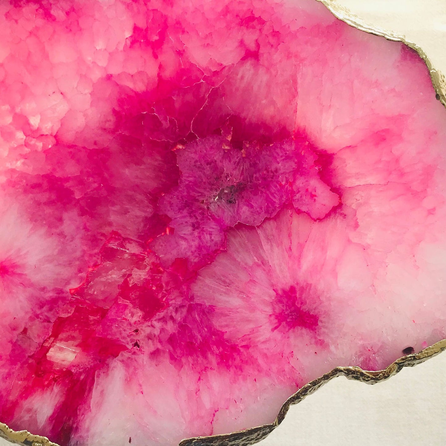 Small Pink Agate/Single Piece/Crystal/Gemstone/Quartz Organic Edge Side/Drink/Table