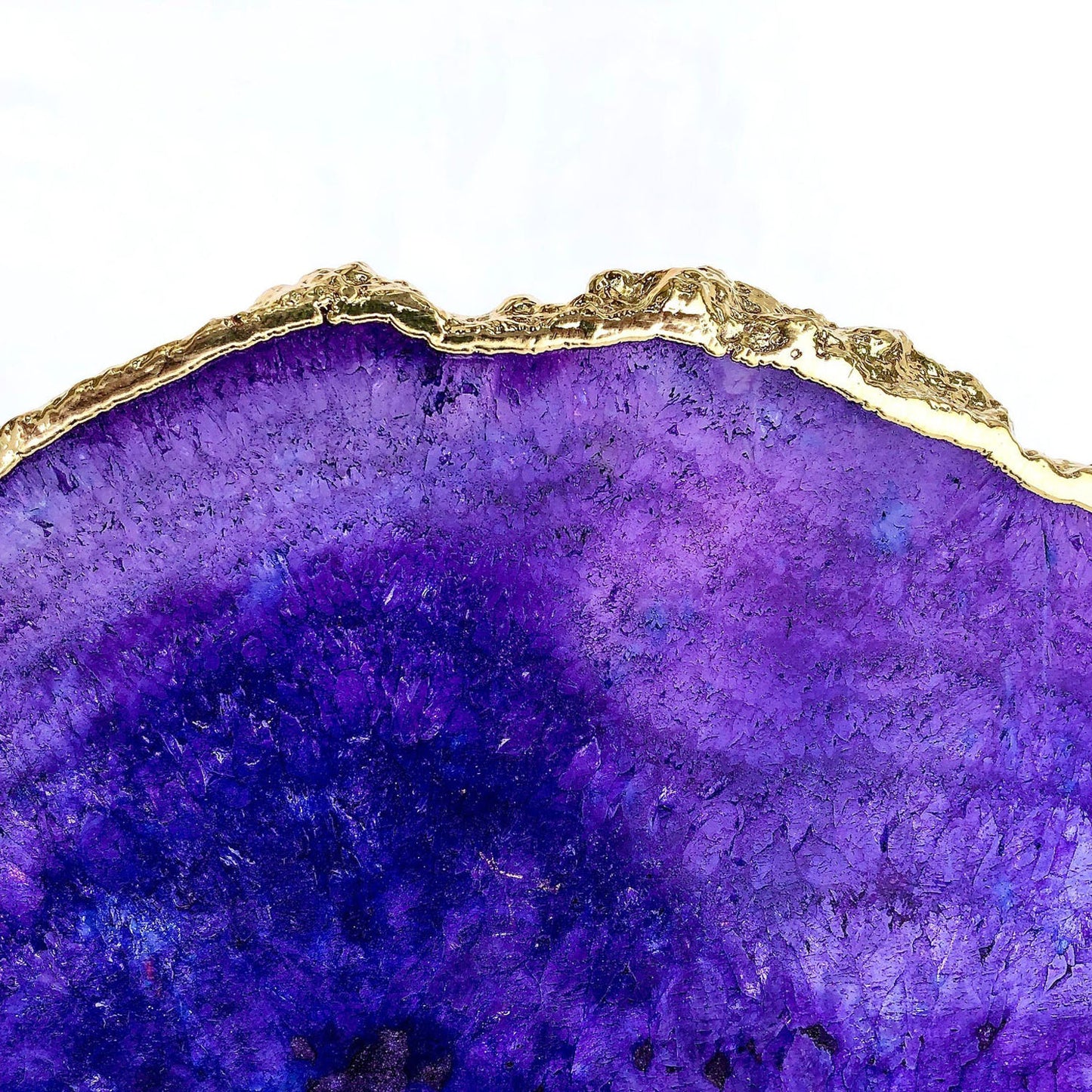 Small Purple Agate/Single Piece/Crystal/Gemstone/Quartz Organic Edge Side/Drink/Table