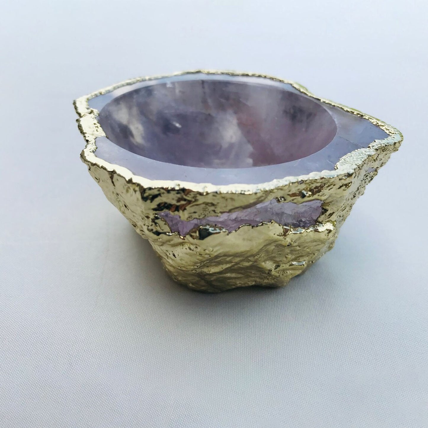 Rose Quartz Agate Nut/trinket/Jewellery Bowl