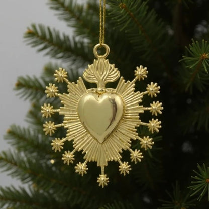 Gold Christmas Ornaments – Metallic Holiday Baubles (Set 1)