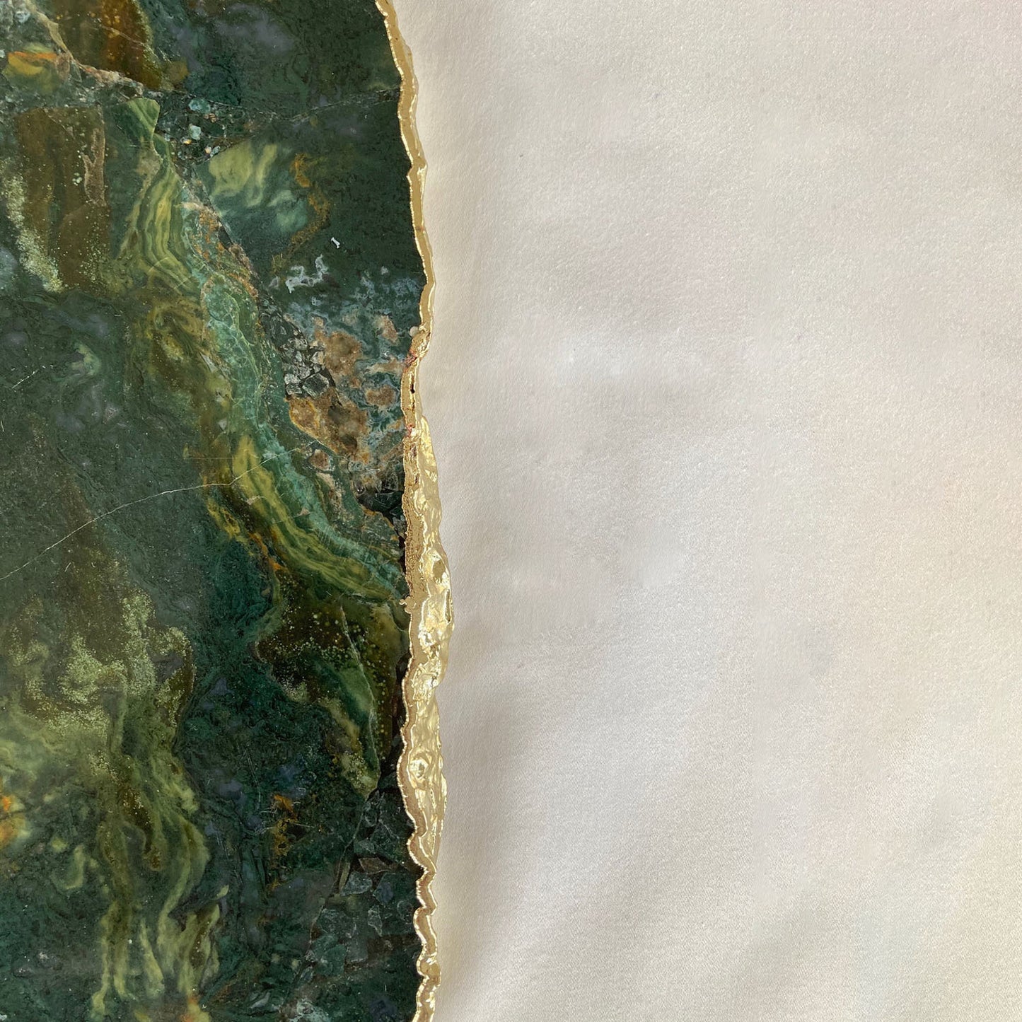 Large Green Agate Cheese Platter/Tray/Personalised Momentos/Sign Boards - 10"x15"