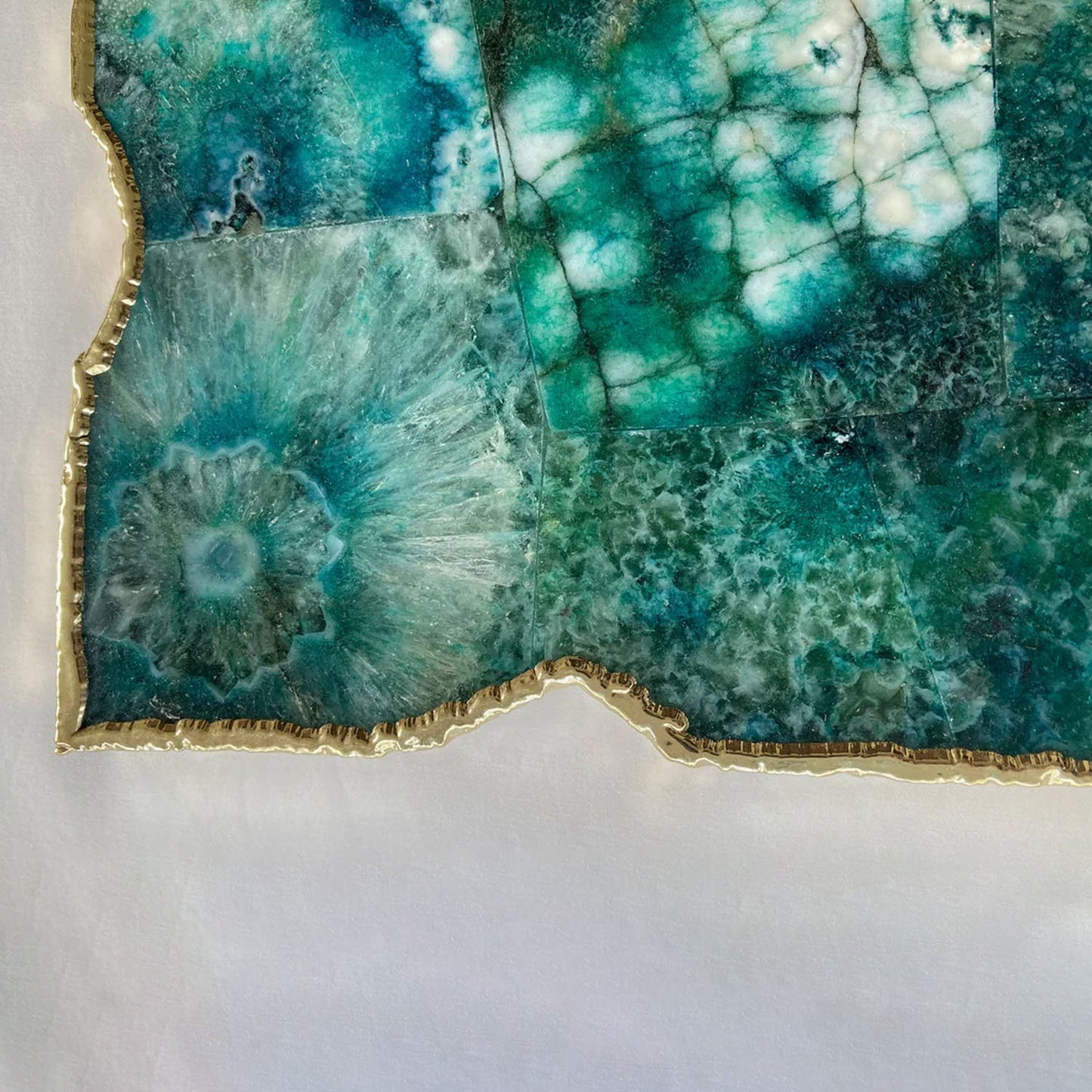 Large Composite Green Agate Cheese Platter/Tray/Personalised Momentos/Sign Boards 10"x15"