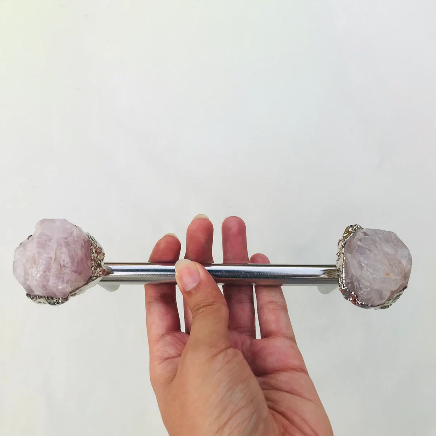Set of 4 - Cabinet/Door/Drawer/Kitchen Handle and Pull - Rose Quartz/Agate stainless steel handles