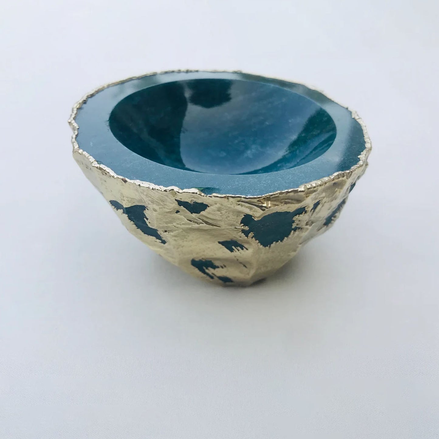Green Blue Agate Geode Nut/trinket/Jewellery Bowl