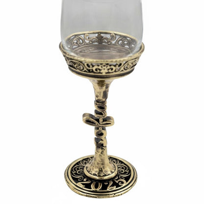 Personalised Wine Glasses Set | Electroformed Stem & Base, Wedding Gift (Set of 1 or 2)