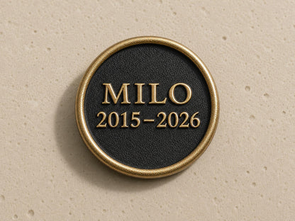Custom Cat Paw Memorial Plaque, Antique Brass Keepsake, Personalised Cat Paw Print Ornament