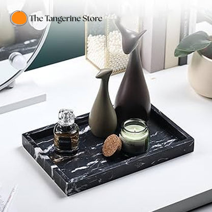 Natural Black Marble Vanity Tray
