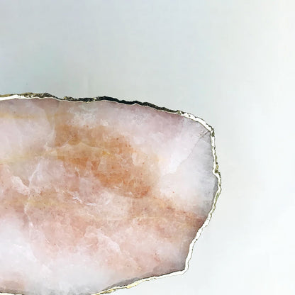 Rose Quartz Agate Cake Stand/Centrepiece/Display Stand/Tray