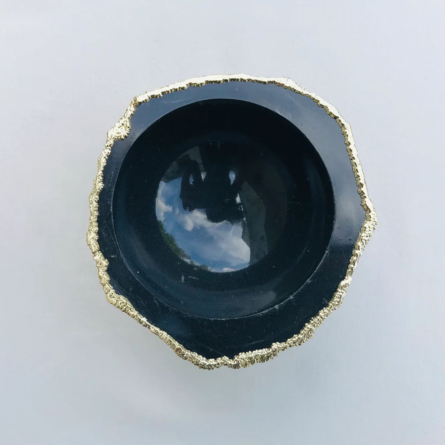 Black Agate Geode Nut/trinket/Jewellery Bowl