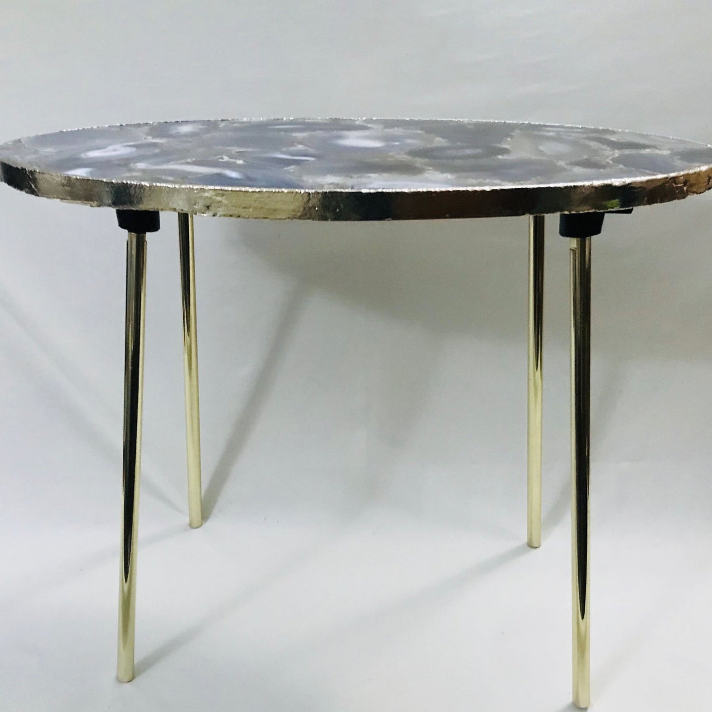 Oval Agate/Crystal/Gemstone/Quartz Organic Edge Side/Drink/Table