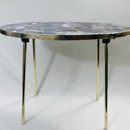 Oval Agate/Crystal/Gemstone/Quartz Organic Edge Side/Drink/Table