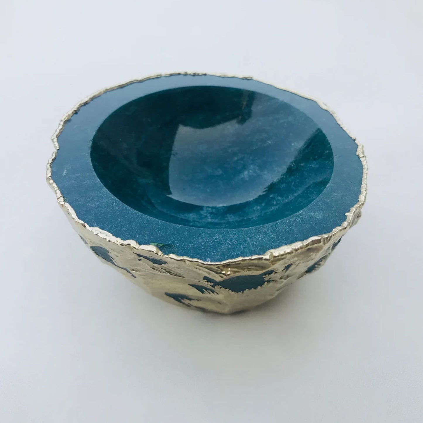 Green Blue Agate Geode Nut/trinket/Jewellery Bowl