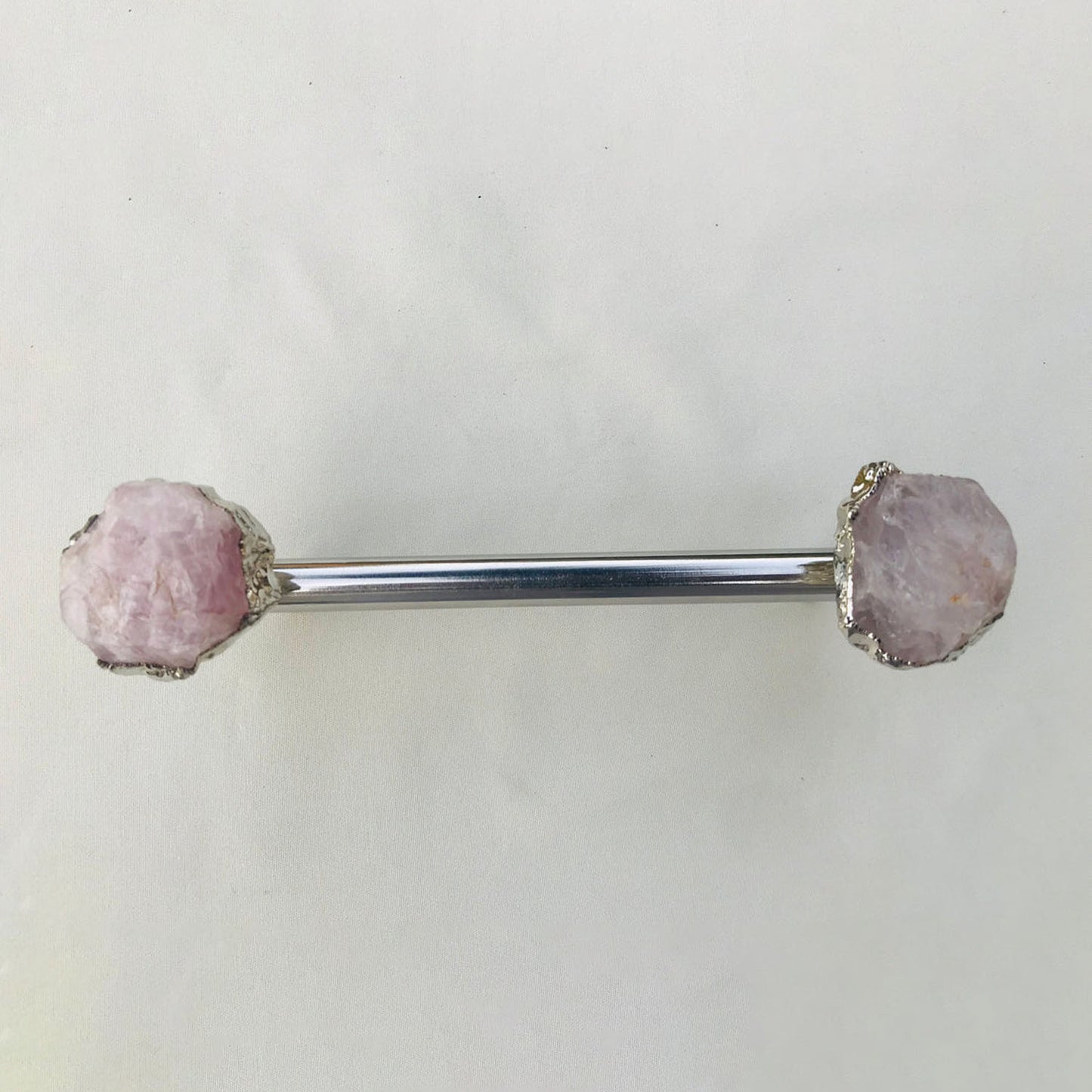 Set of 4 - Cabinet/Door/Drawer/Kitchen Handle and Pull - Rose Quartz/Agate stainless steel handles