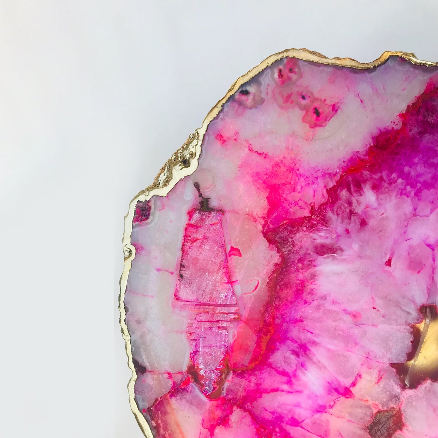 Pink Agate Cake Stand/Centrepiece/Display Stand/Tray