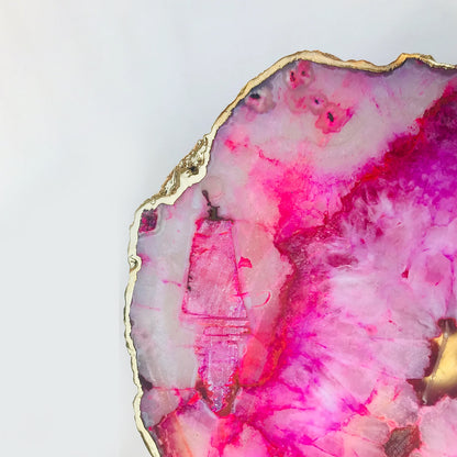 Pink Agate Cake Stand/Centrepiece/Display Stand/Tray