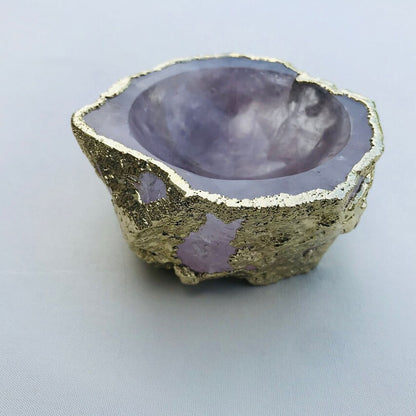 Rose Quartz Agate Nut/trinket/Jewellery Bowl