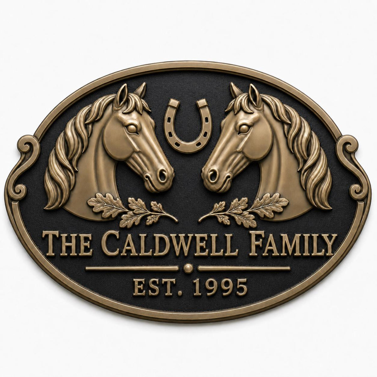 Personalised House Name Sign | Antique Brass Address Plaque | Custom Family Plaques